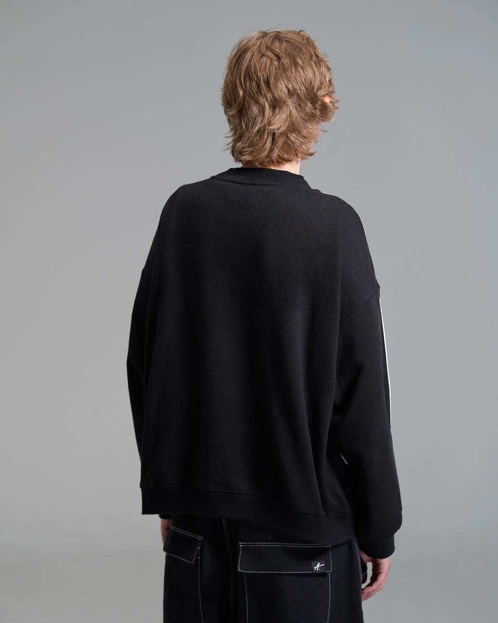 Black Varsity Crewneck
