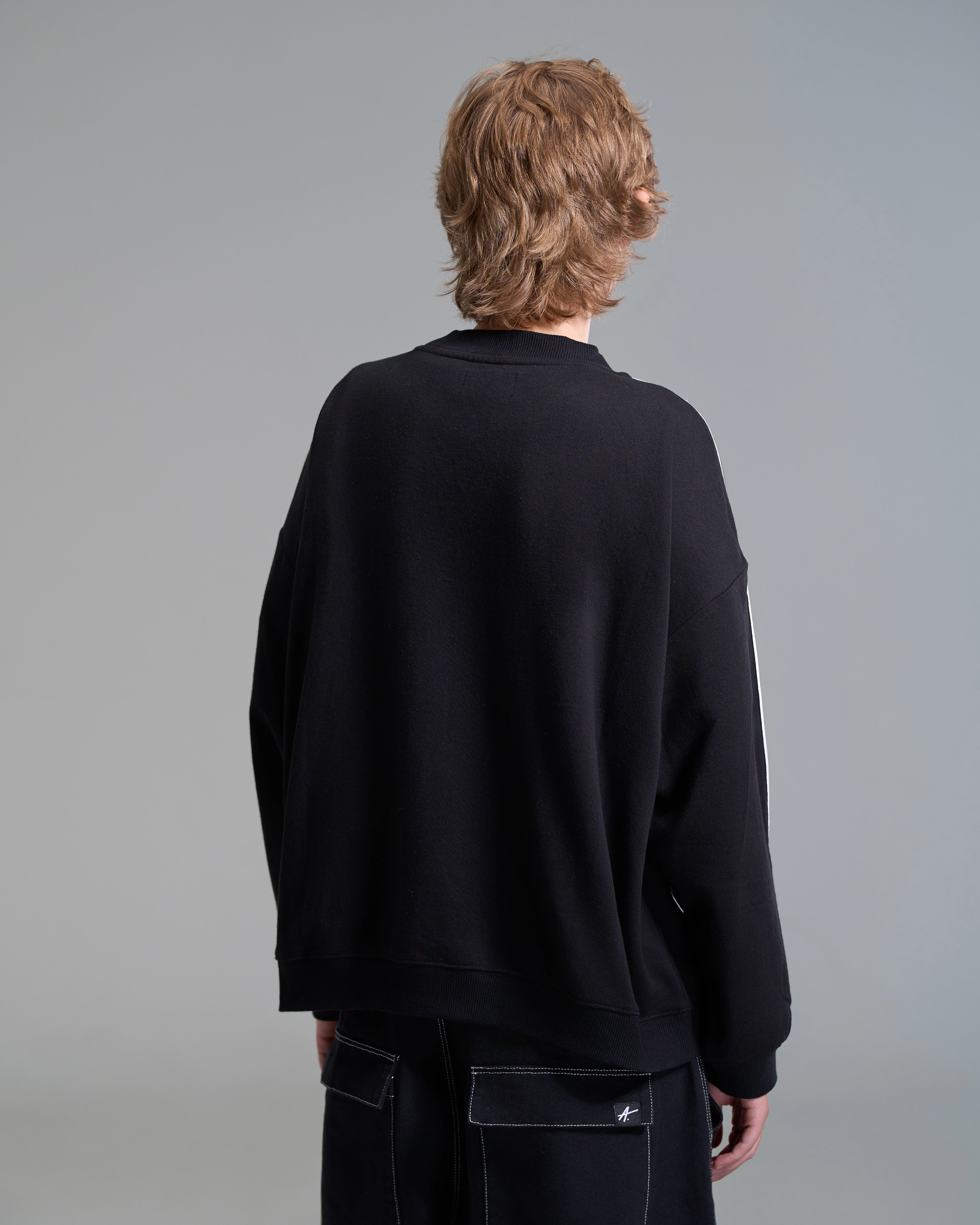 Black Varsity Crewneck