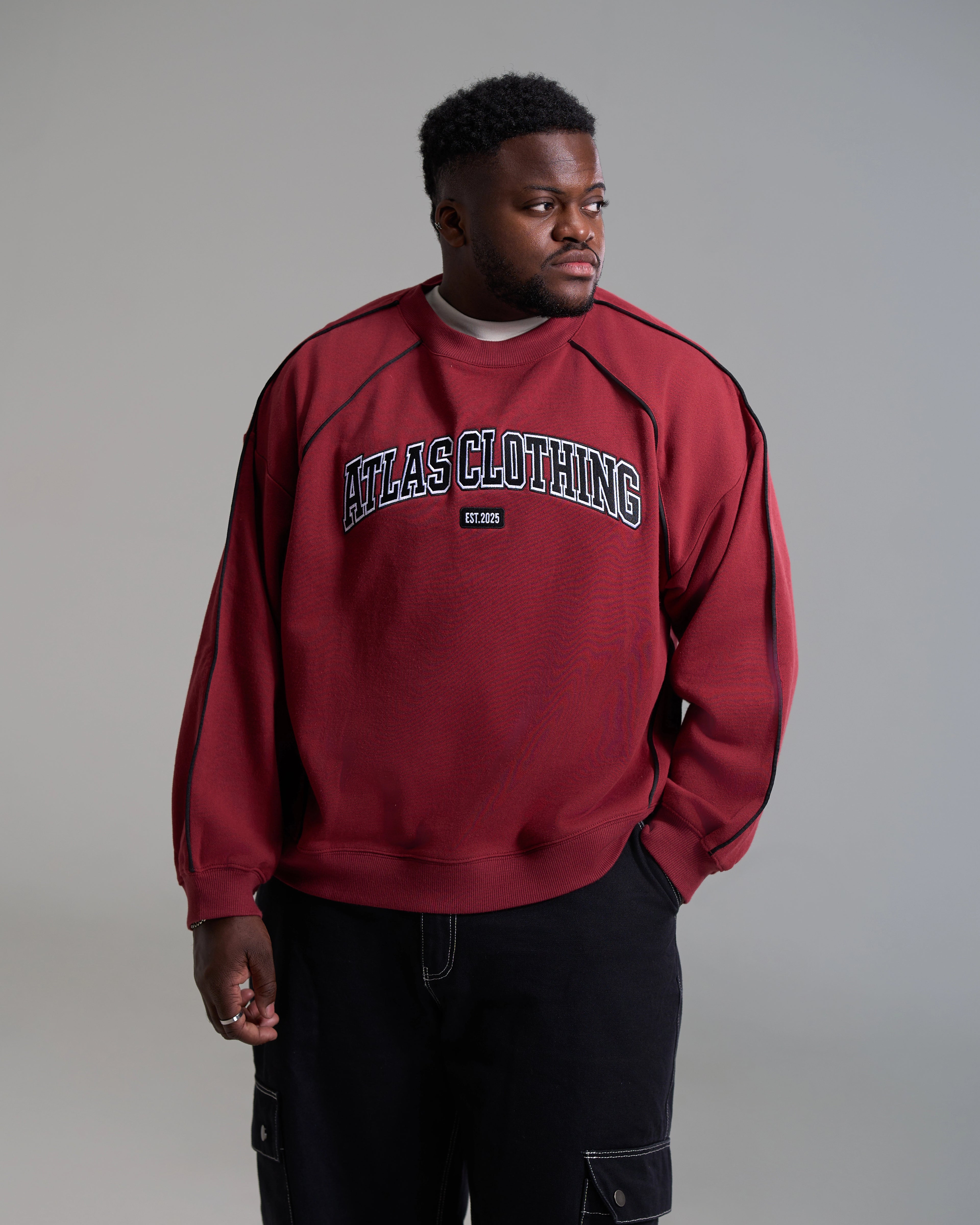 Red Varsity Crewneck
