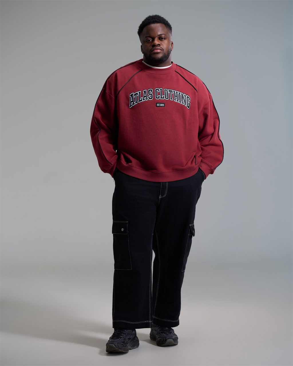Red Varsity Crewneck