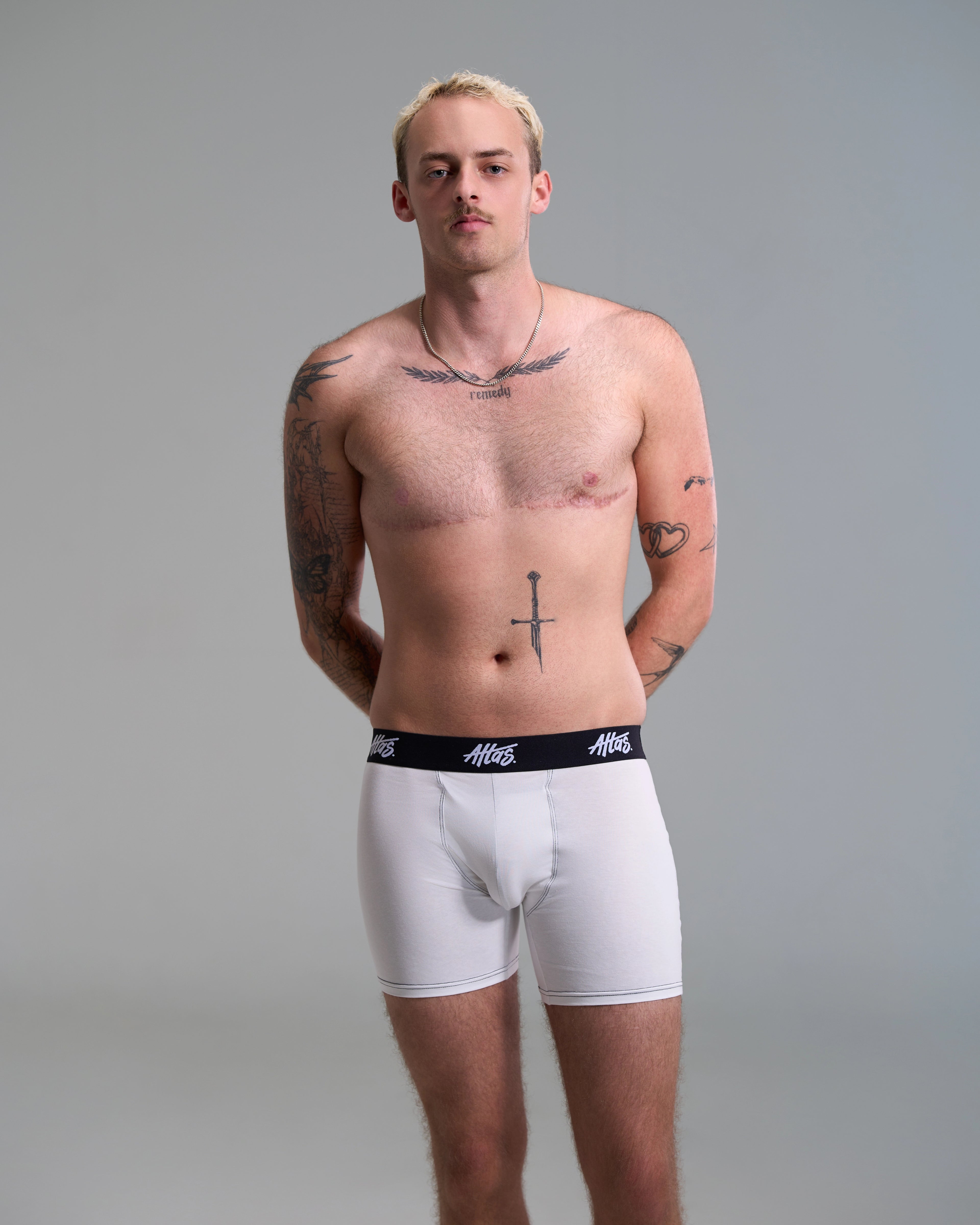 Back2School White Packing Boxers